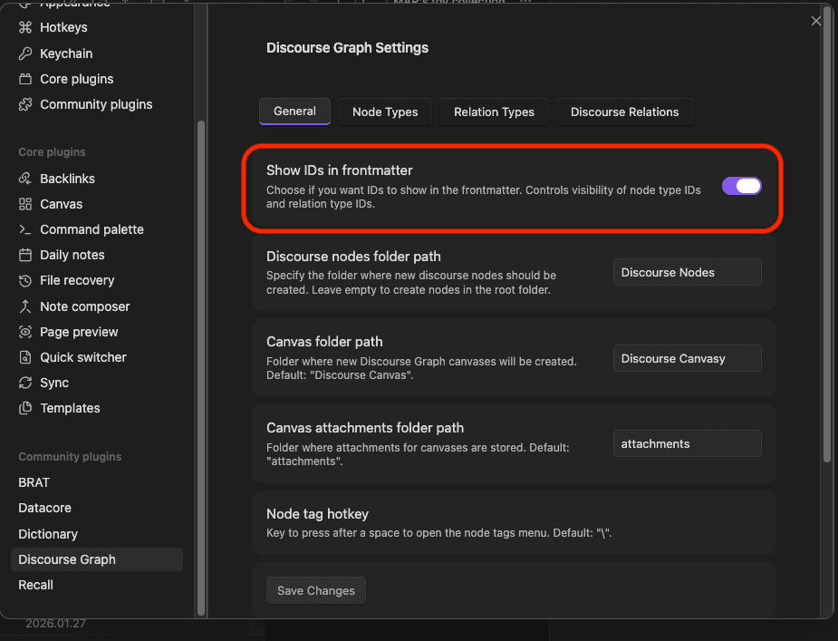 Show frontmatter